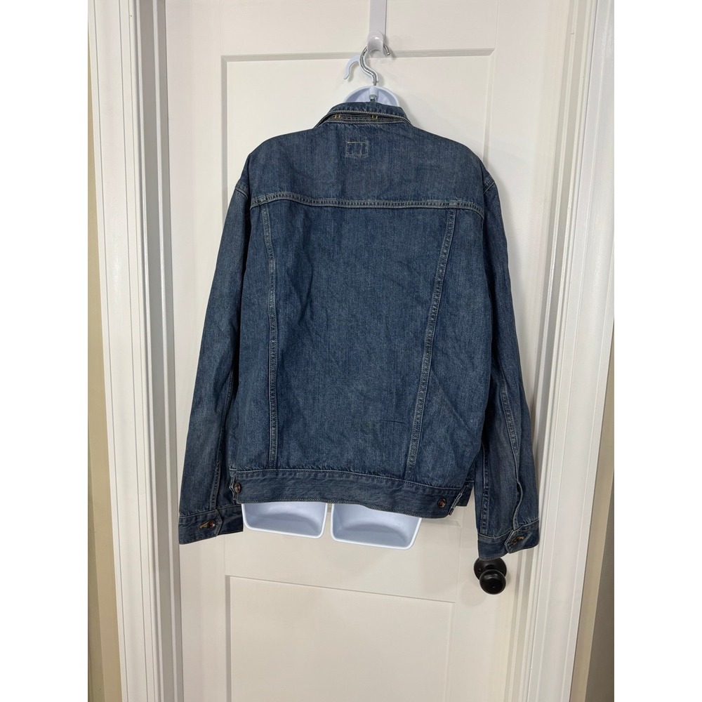 Todd Snyder Men's Selvedge Denim Trucker Jacket Size XL Dylan Medium Wash $328 - Picture 4 of 6